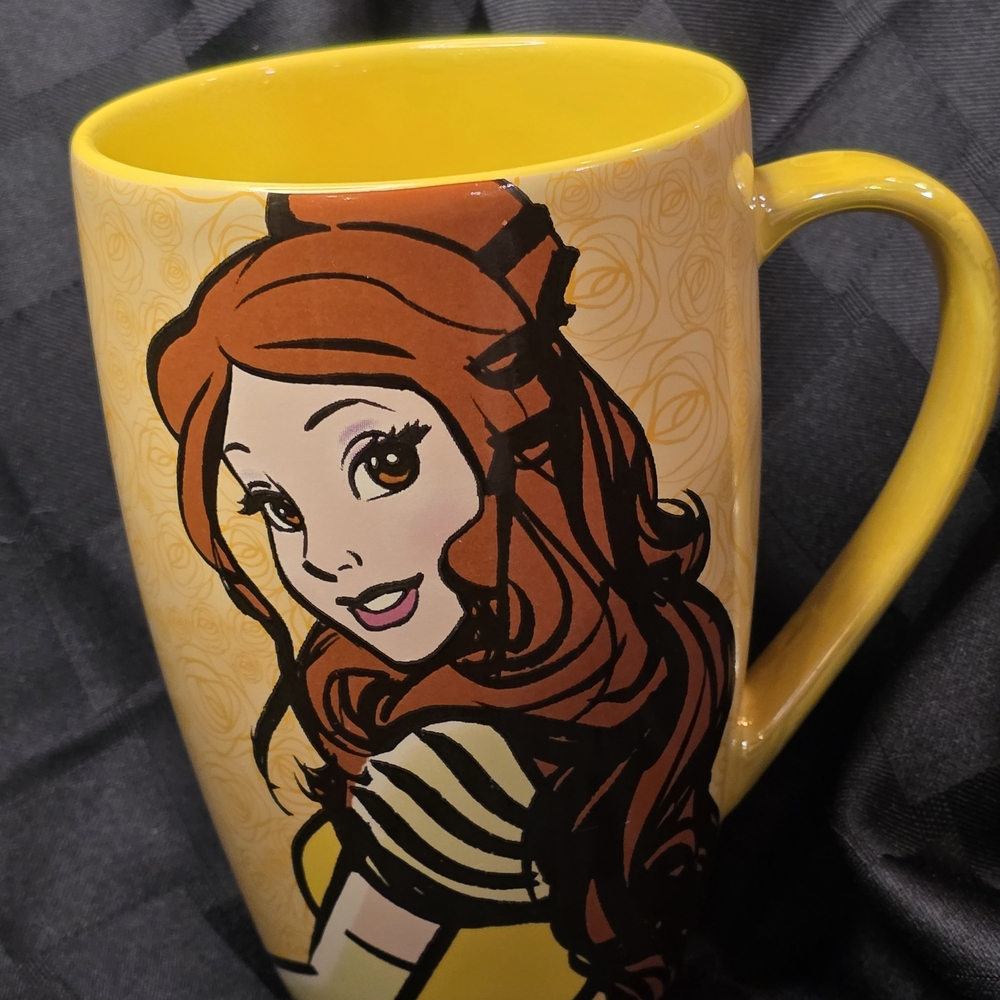Disney Parks Princess Belle Beauty and the Beast Mug Yellow Large
